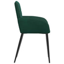 vidaXL Étkező Székek 4 pcs Bársony Sötétzöld 57 x 50 x 85 cm