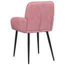 vidaXL Étkező Székek 4 pcs Bársony Rózsaszín 57 x 50 x 85 cm