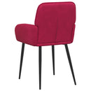 vidaXL Étkező Székek 4 pcs Bársony Bordó 57 x 50 x 85 cm