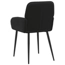 vidaXL Étkező Székek 4 pcs Bársony Fekete 57 x 50 x 85 cm
