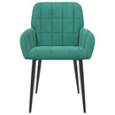 vidaXL Étkező Székek 4 pcs Bársony Türkiz 57 x 50 x 85 cm