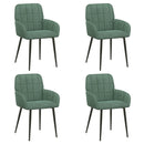 vidaXL Étkező Székek 4 pcs Bársony Tengeri Zöld 57 x 50 x 85 cm