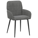 vidaXL Étkező Székek 6 pcs Bársony Sötétszürke 57 x 50 x 85 cm