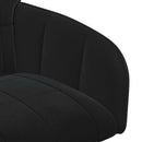 vidaXL Étkező Székek 6 pcs Bársony Fekete 57 x 50 x 85 cm