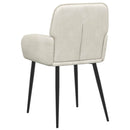 vidaXL Étkező Székek 6 pcs Bársony Krémszínű 57 x 50 x 85 cm