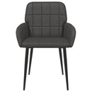 vidaXL Étkező Székek 4 pcs Műbőr Fekete 57 x 50 x 85 cm