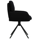 vidaXL Forgós Étkezős Székek 4 db Műbőr Fekete 59 x 59,5 x 90 cm