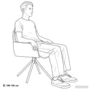 vidaXL Forgós Étkezős Székek 4 db Műbőr Fekete 59 x 59,5 x 90 cm