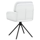 vidaXL Forgós Étkezős Székek 4 db Műbőr Fehér 59 x 59,5 x 90 cm