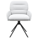 vidaXL Forgós Étkezős Székek 4 db Műbőr Fehér 59 x 59,5 x 90 cm