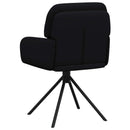 vidaXL Forgós Étkezős Székek 6 db Műbőr Fekete 59 x 59,5 x 90 cm