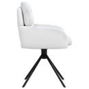 vidaXL Forgós Étkezős Székek 6 db Műbőr Fehér 59 x 59,5 x 90 cm