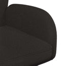vidaXL Forgós Étkezős Székek 4 db Bouclé Fekete 54 x 58 x 87 cm