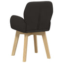 vidaXL Forgós Étkezős Székek 4 db Bouclé Fekete 54 x 58 x 87 cm