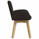 vidaXL Forgós Étkezős Székek 4 db Bouclé Fekete 54 x 58 x 87 cm