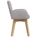 vidaXL Forgós Étkezős Székek 6 db Bouclé Világosszürke 54 x 58 x 87 cm
