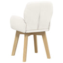 vidaXL Forgós Étkezős Székek 6 db Bouclé Krémszínű 54 x 58 x 87 cm