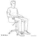 vidaXL Forgós Íróasztali Székek 2 db Szövet 54 x 58 x 90 cm Tópszínű