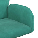 vidaXL Forgós Íróasztali Székek 2 db 54 x 55 x 90 cm Türkiz Bársony