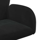 vidaXL Forgós Íróasztali Székek 6 db 54 x 55 x 90 cm Fekete Bársony