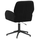 vidaXL Forgós Íróasztali Székek 6 db 54 x 55 x 90 cm Fekete Bársony