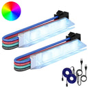 vidaXL LED szalag 2 pcs Fekete és Fehér 1745 mm Réz és műanyag