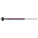 vidaXL LED szalag 12 pcs Fekete és Fehér 1745 mm Réz és műanyag