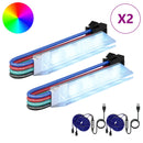 vidaXL LED szalag 2 pcs Fekete és Többszínű 1745 mm Réz és műanyag