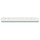vidaXL LED-es Ágykeret Fehér 80 x 200 cm Szerelt Fa