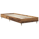 vidaXL Ágykeret Antik Fa 80 x 200 cm Szerelt Fa