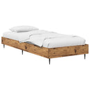 vidaXL Ágykeret Antik Fa 80 x 200 cm Szerelt Fa