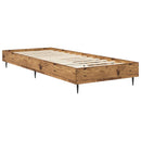 vidaXL Ágykeret Antik Fa 80 x 200 cm Szerelt Fa