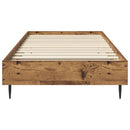 vidaXL Ágykeret Antik Fa 80 x 200 cm Szerelt Fa