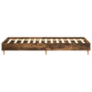 vidaXL Ágykeret Füstös Tölgy 80 x 200 cm Szerelt Fa