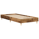 vidaXL Ágykeret Antik Fa 80 x 200 cm Szerelt Fa