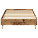 vidaXL Ágykeret Antik Fa 80 x 200 cm Szerelt Fa