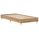 vidaXL Ágykeret Kézműves Tölgy színű 80 x 200 cm Szerelt Fa