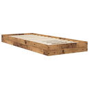 vidaXL Padlós ágykeret Antik Fa 80 x 200 cm Szerelt Fa