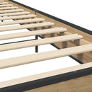 vidaXL Ágykeret támlával Kézműves Tölgy színű 80 x 200 cm Szerelt Fa