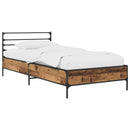 vidaXL Ágykeret Antik Fa 80 x 200 cm Szerelt Fa
