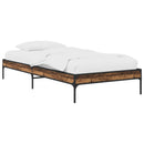 vidaXL Ágykeret Antik Fa 80 x 200 cm Szerelt Fa