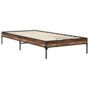 vidaXL Ágykeret Antik Fa 80 x 200 cm Szerelt Fa