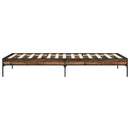 vidaXL Ágykeret Antik Fa 80 x 200 cm Szerelt Fa