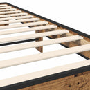 vidaXL Ágykeret Antik Fa 80 x 200 cm Szerelt Fa