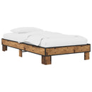 vidaXL Ágykeret Antik Fa 80 x 200 cm Szerelt Fa