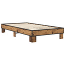 vidaXL Ágykeret Antik Fa 80 x 200 cm Szerelt Fa