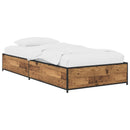 vidaXL Ágykeret Antik Fa 80 x 200 cm Szerelt Fa