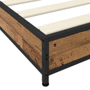 vidaXL Ágykeret Antik Fa 80 x 200 cm Szerelt Fa