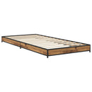 vidaXL Ágykeret Antik Fa 80 x 200 cm Szerelt Fa