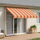 vidaXL Kézi Retraktálható Napernyő Sokszínű 150 x 115 x 300 cm